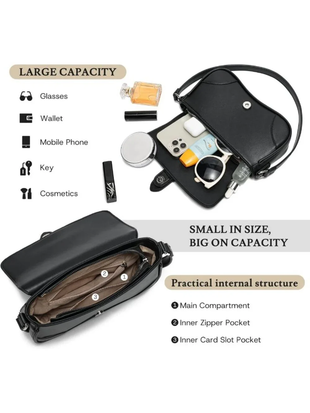 Chic Retro Small Shoulder Bag for Women | Stylish Underarm Handbag